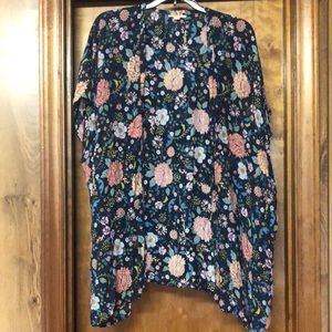 Loft Floral Print Kimono